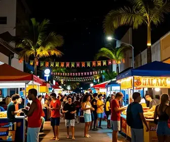 Experiência Noturna na Broadway de Canoa Quebrada